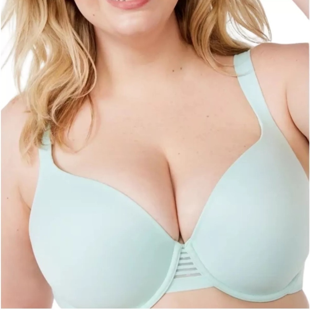 Joyspun Full Figure Modern T-Shirt Underwire Bra Green size 40DD​​​​​​
